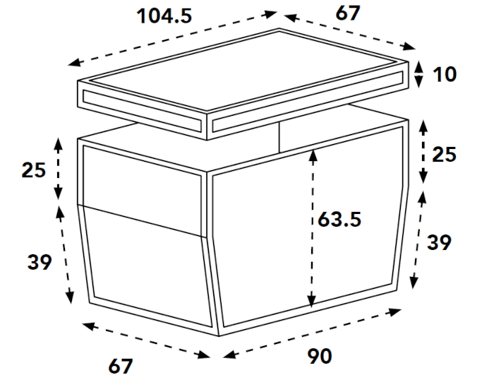 Bakfiets.nl Trike Flightcase - afmetingen